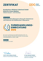 Diabetes Zertifikat Fußbehandlung stationär